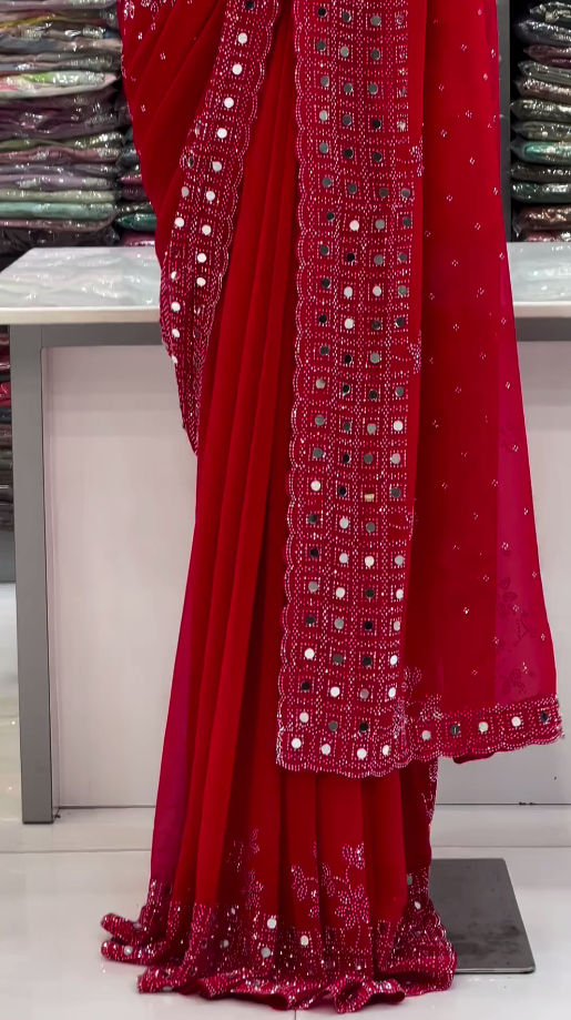 Traditional Mulmul Saree