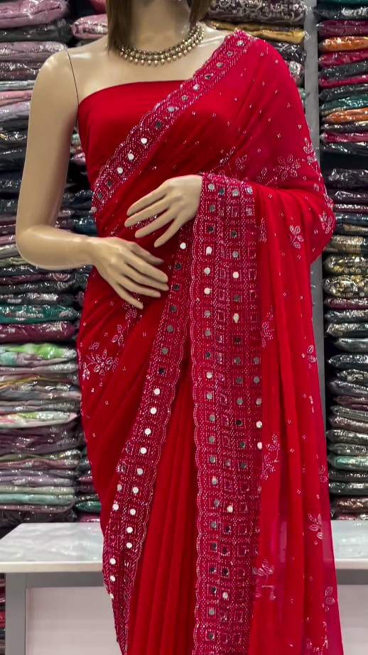 Traditional Mulmul Saree