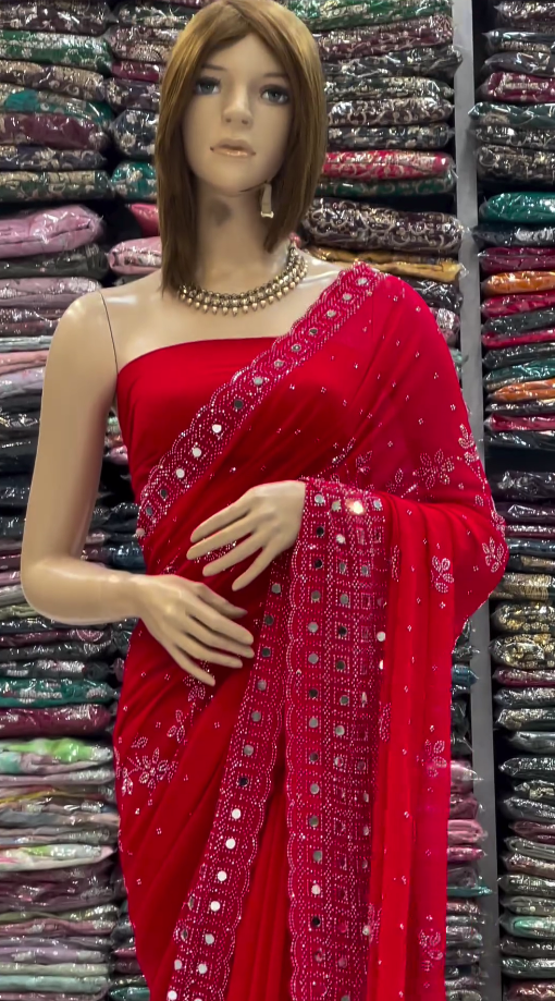 Traditional Mulmul Saree